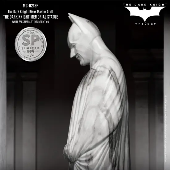 The Dark Knight Rises White Faux Marble Memorial Statue Table Top {5}