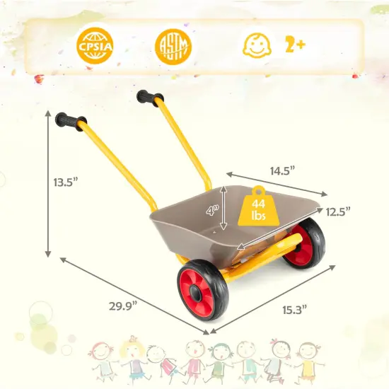 2-Wheeler Toy Cart with Steel Construction for Boys and Girls {4}