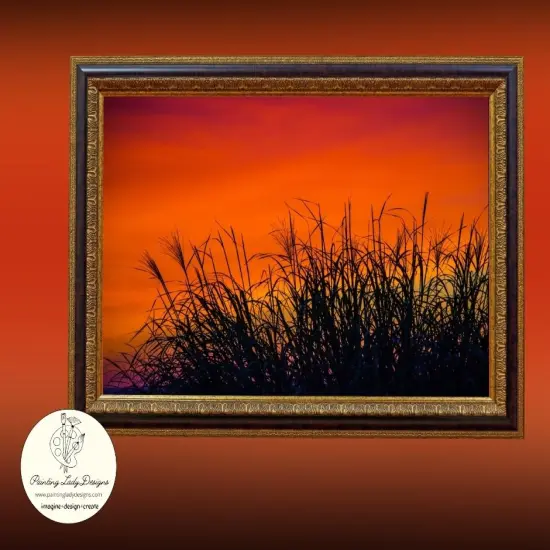 Fire in the Sky- Art paper for Decoupage and Mixed Media by Painting Lady Designs (Medium 18x24) {2}