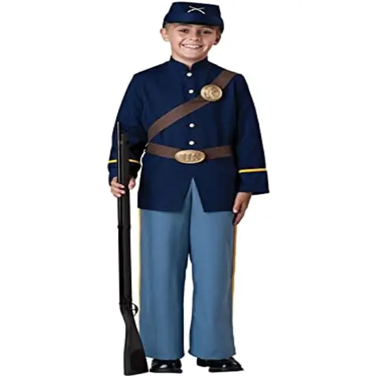 Civil War Union Blue Soldier Boy's Costume {1}
