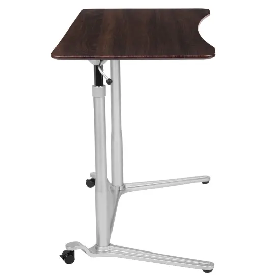 Emma and Oliver Sit-Down, Stand-Up Ergonomic Computer Desk - Standing Desk Black {10}