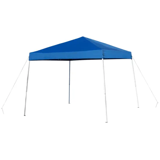 Emma and Oliver Tamar 10'x10'Weather Resistant, UV Coated Pop Up Canopy Tent with Reinforced Corners, Height Adjustable Frame and Carry Bag White {6}