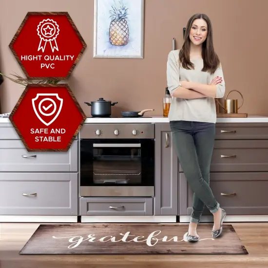 Oversized Cushioned Anti-Fatigue Kitchen Mat (Grateful) {7}