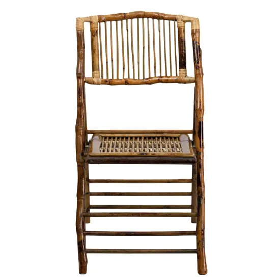 Emma and Oliver Bamboo Folding Chairs |&nbsp;Set of 2 Bamboo Wood Folding Chairs {2}