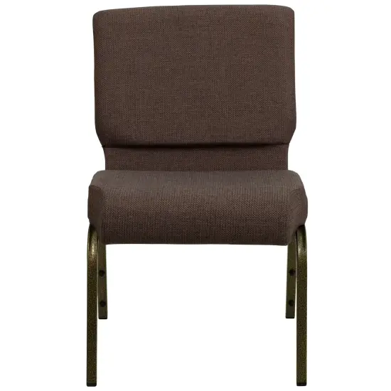 Emma and Oliver Stacking Auditorium Chair with 21" Seat BrownFabric/GoldVein {5}