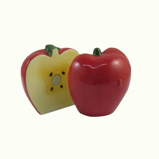 Apple Seasonings Salt and Pepper Shaker Set {3}