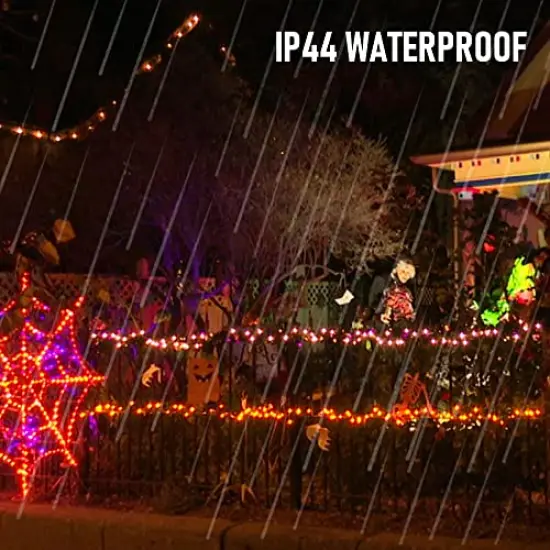 Fairy String Lights, 20FT 60 LED Copper Wire Battery Operated Waterproof Lights, Halloween Decorations for Indoor Home Outdoor Patio Yard Party Decor (Purple and Orange, 1) {4}