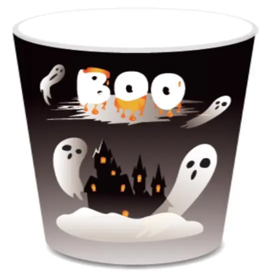 inQ Boutique Halloween Black Disposable Tableware Paper Plates - 68PCS Dinnerware Party Cutlery Kit {5}