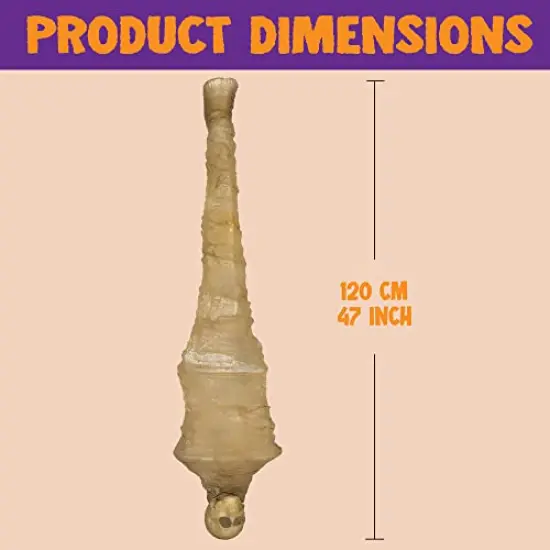 JOYIN 47" Halloween Decorations Light Up Hanging Cocoon Corpse for Halloween Indoor and Outdoor Decorations {3}