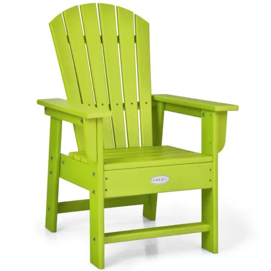 Kids Adirondack Chair with Ergonomic High Backrest and Wide Armrest Perfect Gift for Christmas or Birthdays Turquoise {8}