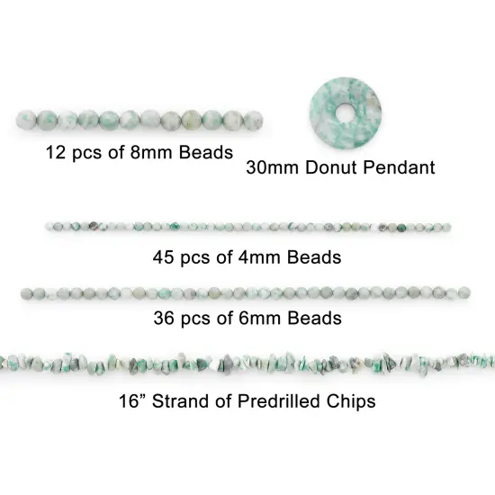 Spotted Jade Natural Gemstones Beads Value Pack of About 200 Beads {3}