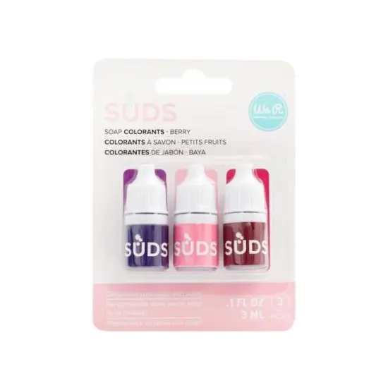 We R Memory Keepers SUDS Soap Maker Colorant 3ml 3/Pkg-Berry - 60000191 by American Crafts {2}