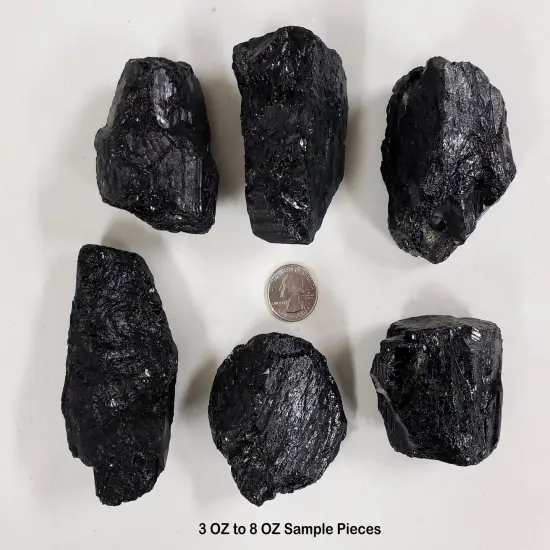 Raw Black Tourmaline Crystal Chunk {3}