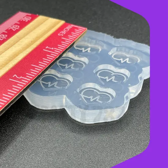Heart Pulse, Nurse Health Resin Silicone Mold {4}