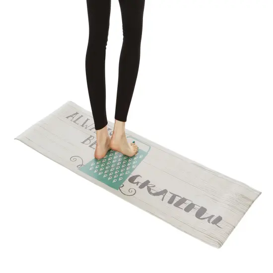 20"x55" Oversized Cushioned Anti-Fatigue Kitchen Runner Mat (Always Be Grateful) {2}