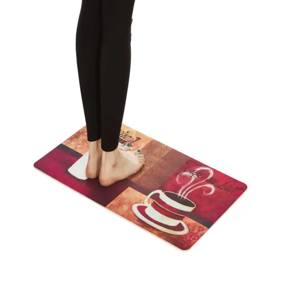 2-Pack Premium Comfort Kitchen Mats (Cafe Moderno Dahlia) {4}