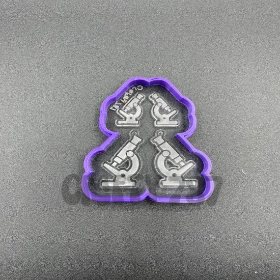 Microscope Earring Resin Silicone Mold (d13) {1}