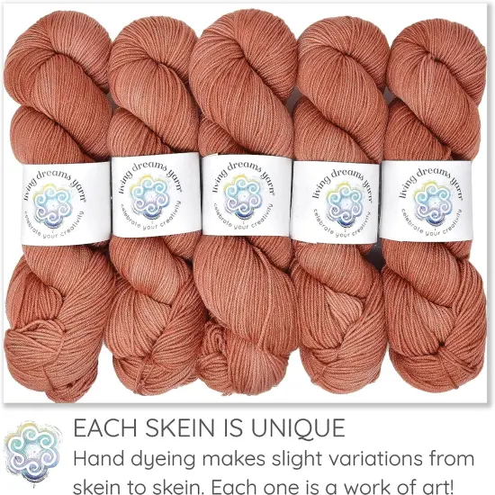 Living Dreams Yarn Galilea: Colorful Superwash Merino Sock Yarn. Super Soft and Strong. Hand Dyed to Perfection Elysium {4}