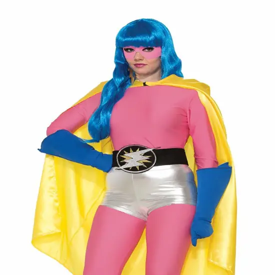 Adults Be Your Own Superhero Super Hero Pink Shirt Costume Accessory {1}