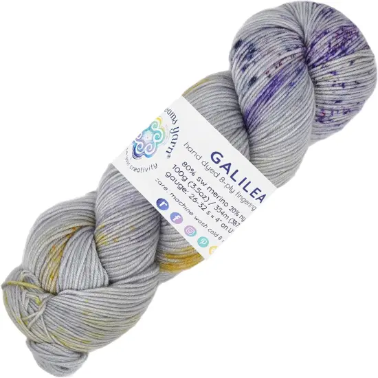 Living Dreams Yarn Galilea: Colorful Superwash Merino Sock Yarn. Super Soft and Strong. Hand Dyed to Perfection Singularity {1}