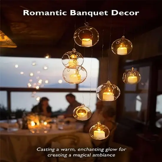 12Pcs Flickering Flameless Candle Battery Operated, 200+Hours Fake Electric LED Candles Tea Lights for Votive, Centerpiece Table Decorations {4}