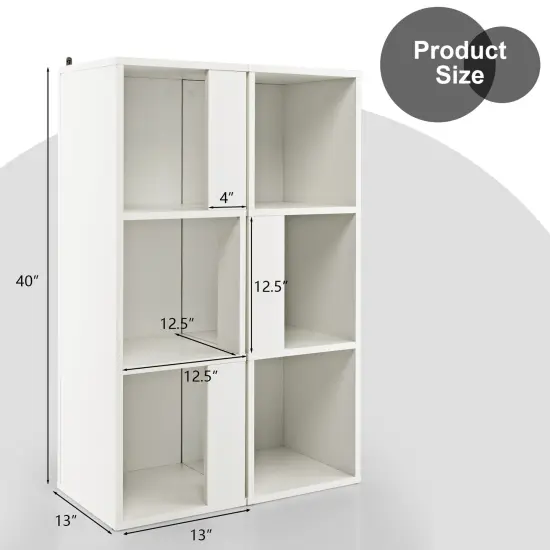Modern 3-Tier Engineered Wood Bookcase with Open Shelves for Ideal for Kids Room or Study White {3}