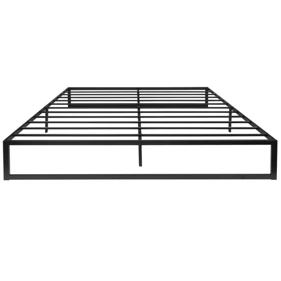 Emma and Oliver 14" Metal Platform Bed with Steel Slat Support and 12.5" of Underbed Storage - No Box Spring or Foundation Required {3}