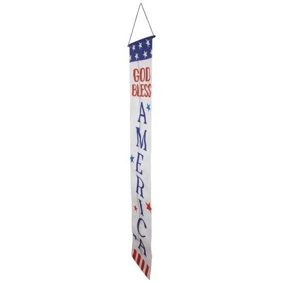 Northlight Stars and Stripes "I Heart USA" and "God Bless America" Door Banners - 71" - Set of 2 Blue {6}