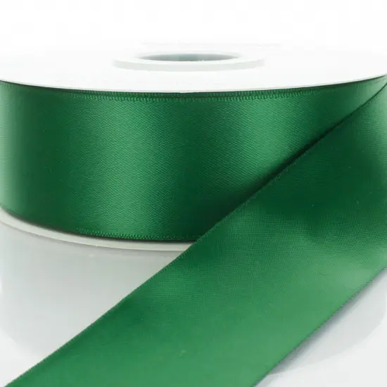 7/8" Double Faced Satin Ribbon Forest Green {1}