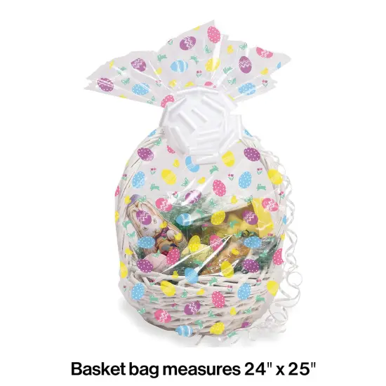 Party Central Easter Egg Basket Bag - 25" - Club Pack of 12 Multi {3}