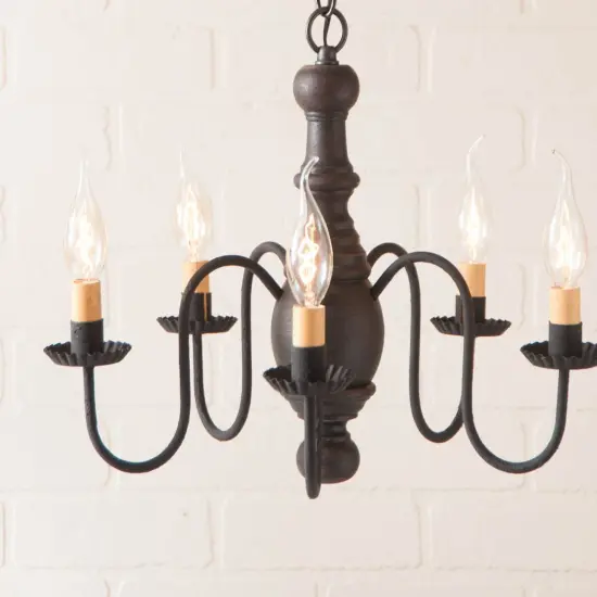 Lancaster Chandelier in Black {4}