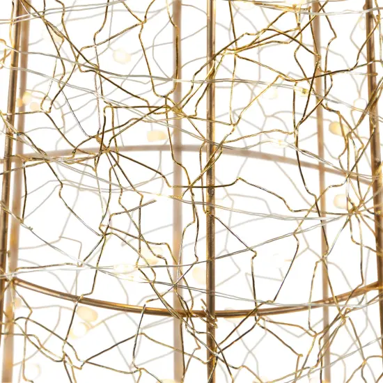 Northlight LED Lighted Twinkle Outdoor Christmas Cone Trees - 39.5" - Copper - Set of 3 Brown {6}