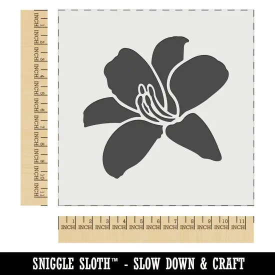 Daylily Lily Flower Wall Cookie DIY Craft Reusable Stencil {1}