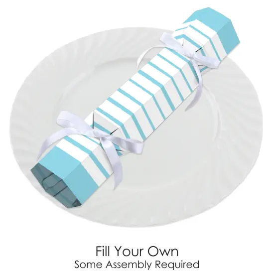 Big Dot of Happiness Blue Stripes - No Snap Simple Party Table Favors - DIY Cracker Boxes - Set of 12 {3}