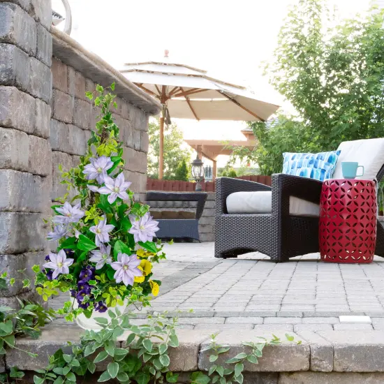 Northlight Real Touch&trade; Purple Artificial Lotus Floral Sprays, Set of 6 - 25" {3}