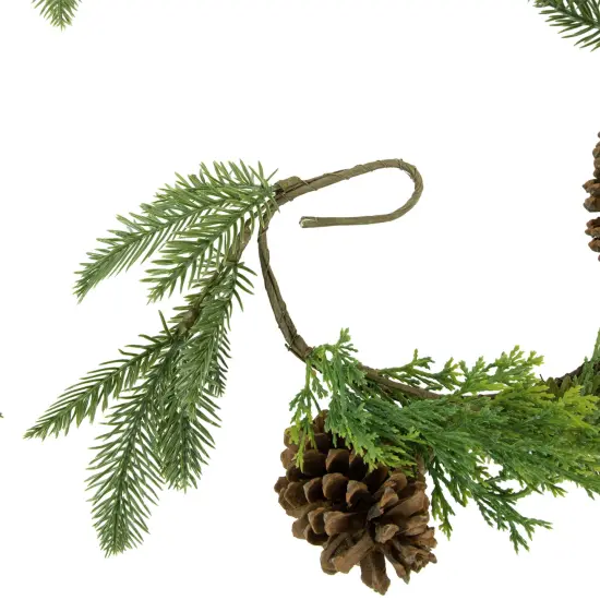 Northlight 5' Mixed Pine and Pinecone Artificial Christmas Garland Unlit Green {5}
