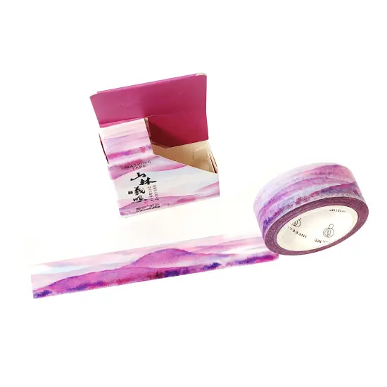 Wrapables Scenic Nature Washi Masking Tape Violet Landscape {2}