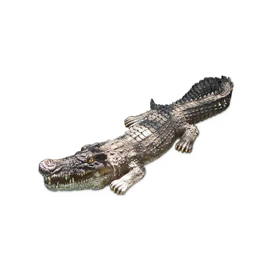 Swim Central 30" Large Crocodile Floating Pool, Spa or Patio Decorative Reptile Figure Brown {1}