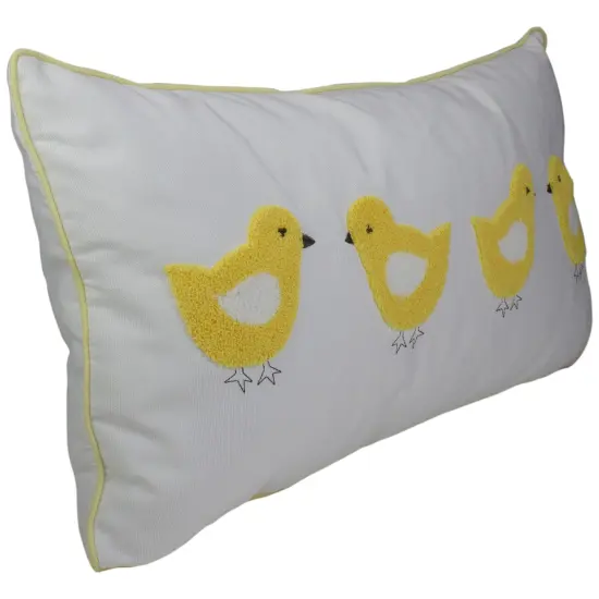 C&F Home 16.5" White and Yellow Easter Chicks Spring Throw Pillow {3}