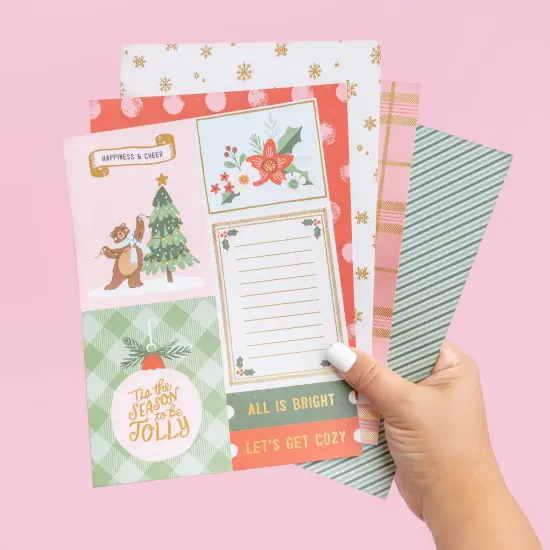 Crate Paper Single-Sided Paper Pad 6"X8" 36/Pkg-Mittens & Mistletoe {6}