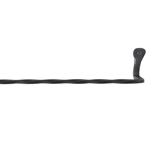 Hand Forged Wrought Iron Wall Mounted Towel Holder Primitive Decor 17 inch {5}