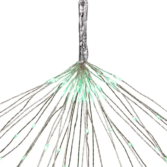 Northlight LED Lighted Firework Branch Christmas Decoration - Micro Fairy Green Lights - 20" {5}