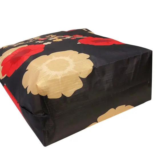 Wrapables Carryall Shopping Travel Tote Bag with Durable Ripstop Polyester - Foldable, Waterproof, and OEKO-TEX Certified Large, Floral {6}