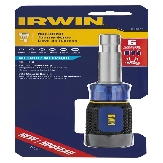 IRWIN Tools Nut Driver with 6-in-1 Tool, MM (1948777) {7}