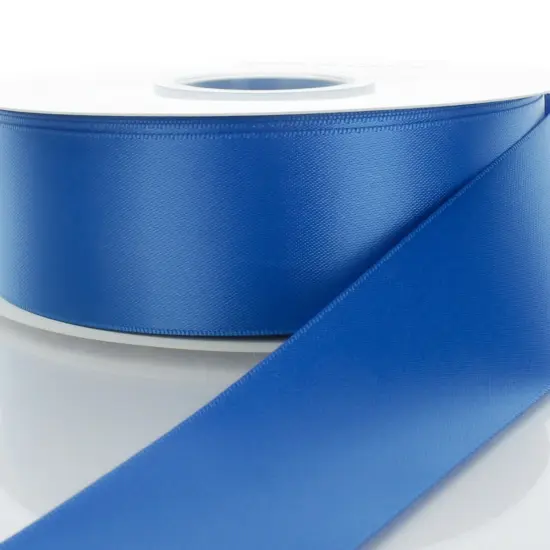2.25" Double Faced Satin Ribbon Classic Blue {1}