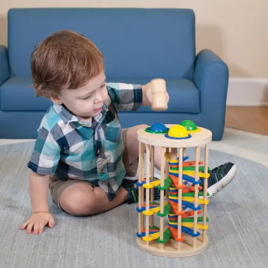 Kaplan Early Learning Company Wooden Spiral Hammer Tower {3}