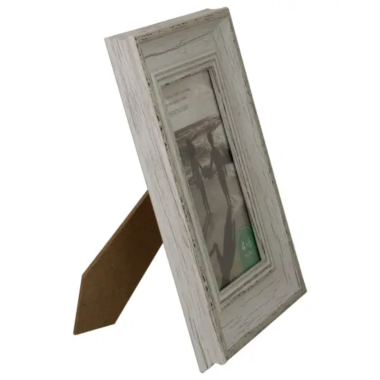 Northlight Distressed Vintage Picture Frame - for 4" x 6" Photo - 8.5" White {6}