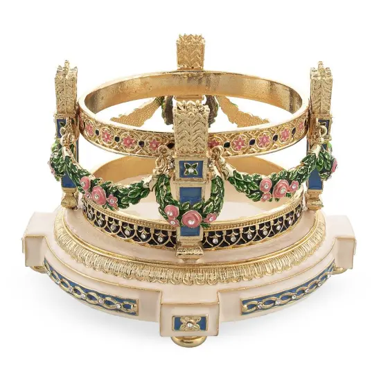 1907 Love Trophies Egg (Cradle with Garlands) Musical Royal Easter Egg {6}