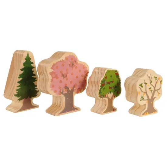 Kaplan Early Learning Company Four Seasons Wood Trees - Double-Sided {5}
