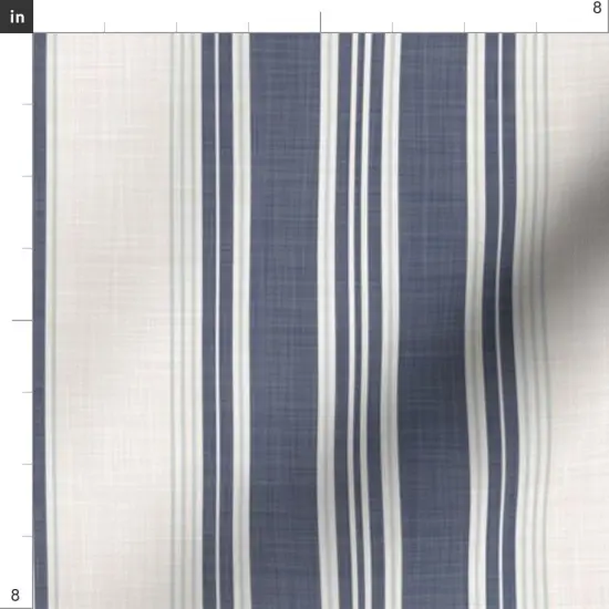 Various Fabrics by the Yard or Fat Quarter Ticking Stripe Elegant Neutral Traditional Medium Scale Custom Printed Fabric by Spoonflower {4}